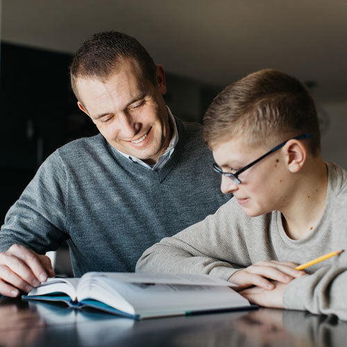 Kevin from Accounting with his son