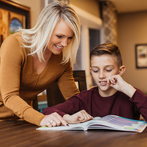 Michele from Sales with son