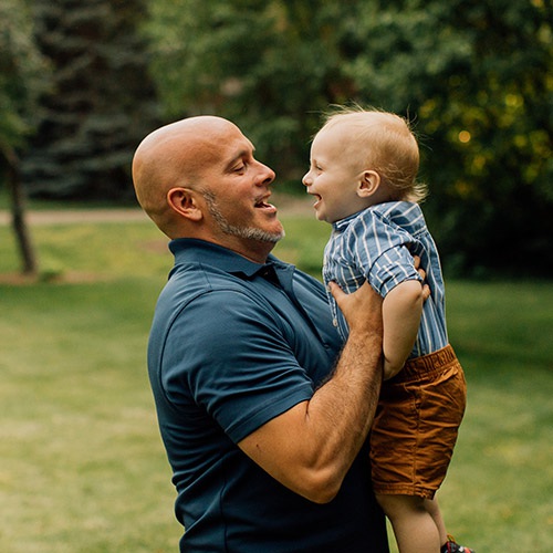 Jason from Underwriting with his son