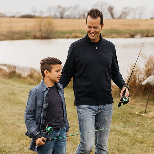 Jason from Product fishing with son
