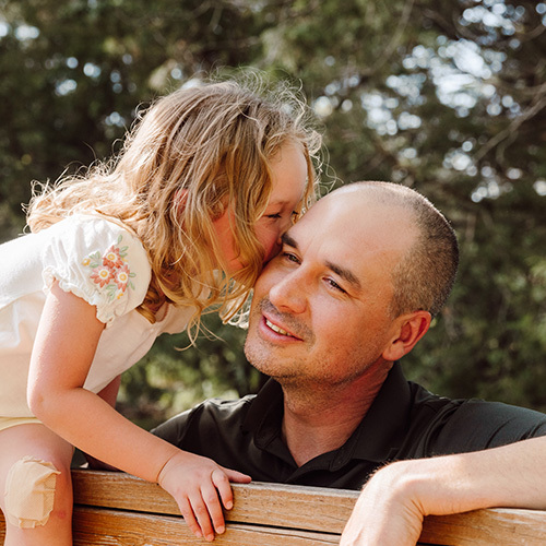 Dave from Business Transformation with his daughter