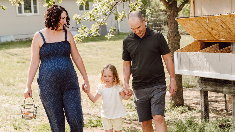 Assurity's Lauritzen family with their daughter